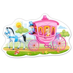 Castorland (B-015122) - "Die Prinzessin in der Kutsche" - 15 Teile Puzzle