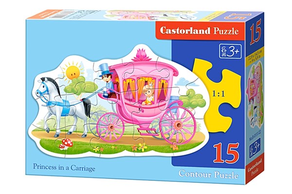 Castorland (B-015122) - "Die Prinzessin in der Kutsche" - 15 Teile Puzzle