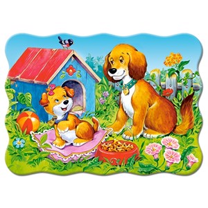 Castorland (B-03549) - "Hunde im Garten" - 30 Teile Puzzle