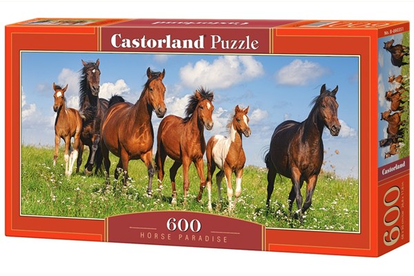 Castorland (B-060351) - "Pferdeparadies" - 600 Teile Puzzle