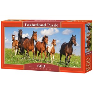 Castorland (B-060351) - "Pferdeparadies" - 600 Teile Puzzle