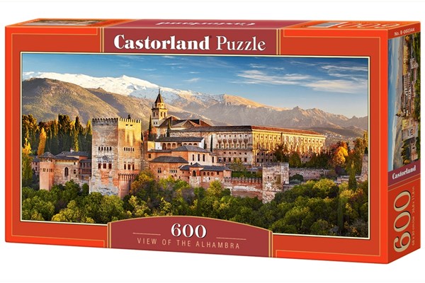 Castorland (B-060344) - "Blick auf die Alhambra" - 600 Teile Puzzle