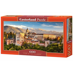 Castorland (B-060344) - "Blick auf die Alhambra" - 600 Teile Puzzle