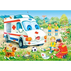 Castorland (B-04324) - "Lustige Fahrzeuge" - 8 12 15 20 Teile Puzzle