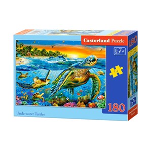 Castorland (B-018321) - "Underwater Turtles" - 180 Teile Puzzle