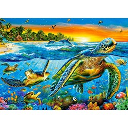 Castorland (B-018321) - "Underwater Turtles" - 180 Teile Puzzle