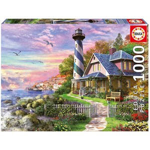 Educa (17740) - "Leuchtturm in Rock Bay" - 1000 Teile Puzzle