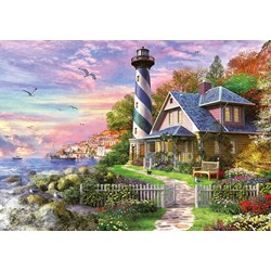 Educa (17740) - "Leuchtturm in Rock Bay" - 1000 Teile Puzzle