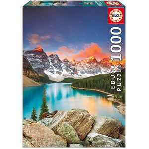 Educa (17739) - "Bergsee in Kanada" - 1000 Teile Puzzle