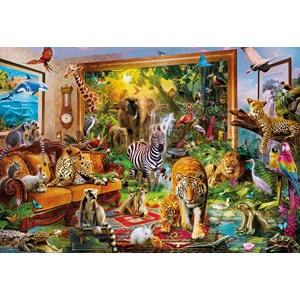 Educa (17679) - Jan Patrik Krasny: "Tierische Überraschung" - 6000 Teile Puzzle