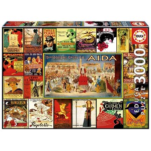 Educa (17676) - "Opern-Collage" - 3000 Teile Puzzle