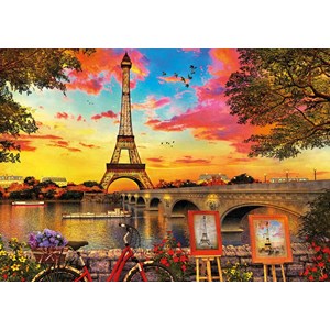 Educa (17675) - "Sonnenuntergang in Paris" - 3000 Teile Puzzle