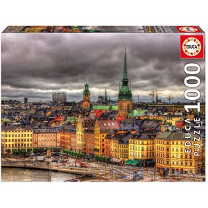 Educa (17664) - "Blick über Stockholm" - 1000 Teile Puzzle