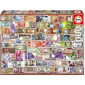 Educa (17659) - "Geldschein der Welt" - 1000 Teile Puzzle