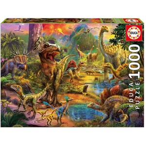 Educa (17655) - "Land der Dinosaurier" - 1000 Teile Puzzle