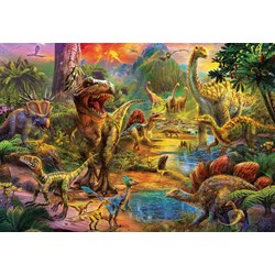 Educa (17655) - "Land der Dinosaurier" - 1000 Teile Puzzle