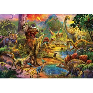Educa (17655) - "Land der Dinosaurier" - 1000 Teile Puzzle
