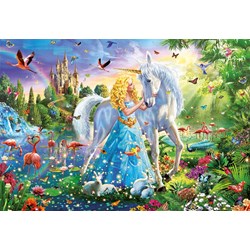 Educa (17654) - "Die Prinzessin und das Einhorn" - 1000 Teile Puzzle