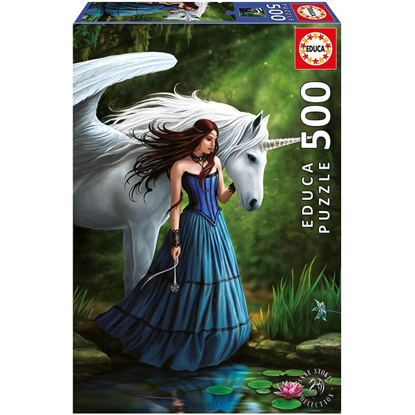 Educa (17652) - Anne Stokes: "Zauberteich" - 500 Teile Puzzle