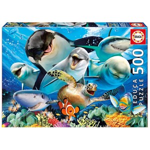 Educa (17647) - "Selfie unter Wasser" - 500 Teile Puzzle