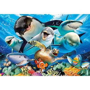 Educa (17647) - "Selfie unter Wasser" - 500 Teile Puzzle
