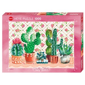 Heye (29831) - Gabila Rissone: "Kaktus - Familie" - 1000 Teile Puzzle