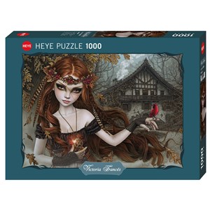 Heye (29829) - Victoria Francés: "Dunkle Fee des Waldes" - 1000 Teile Puzzle