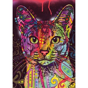 Heye (29810) - Dean Russo: "Farbiges Katzenporträt" - 2000 Teile Puzzle