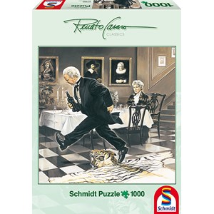 Schmidt Spiele (57293) - Renato Casaro: "Dinner for One" - 1000 Teile Puzzle