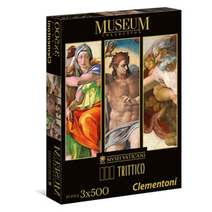 Clementoni (39801) - Sandro Botticelli: "Sixtinische Kapelle" - 500 Teile Puzzle
