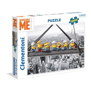 Clementoni (39370) - "Mittagspause auf dem Stahlträger" - 1000 Teile Puzzle