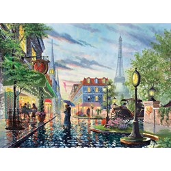 Clementoni (39395) - "Paris Café Summer" - 1000 Teile Puzzle