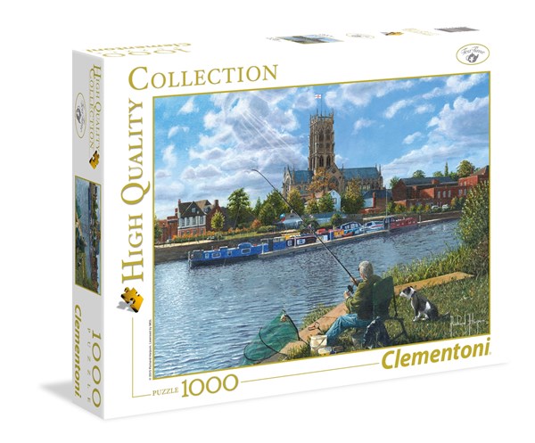 Clementoni (39315) - Richard Harpum: "Fishing With Oscar" - 1000 Teile Puzzle