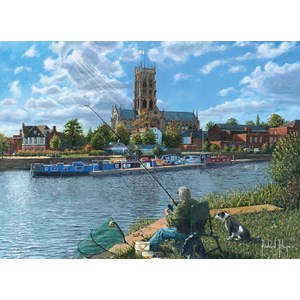 Clementoni (39315) - Richard Harpum: "Fishing With Oscar" - 1000 Teile Puzzle