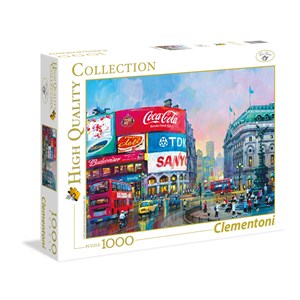 Clementoni (39316) - "London, Piccadilly Circus" - 1000 Teile Puzzle