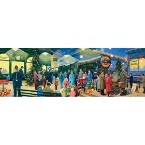 Clementoni (39247) - "Christmas Santa Express Locomotive" - 1000 Teile Puzzle