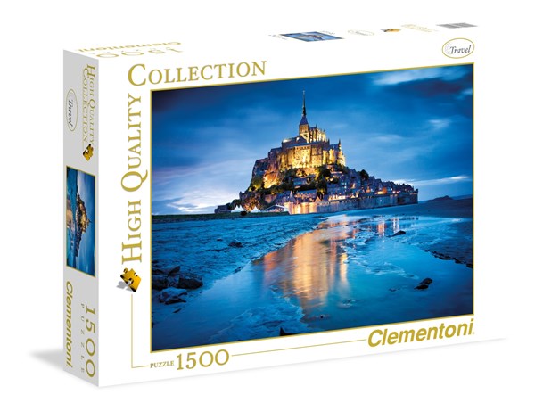 Clementoni (31994) - "Die Insel Saint-Michel" - 1500 Teile Puzzle