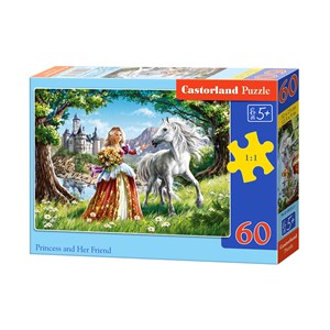 Castorland (B-06830) - "Princess and Her Friend" - 60 Teile Puzzle