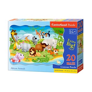 Castorland (C-02276) - "African Animals" - 20 Teile Puzzle