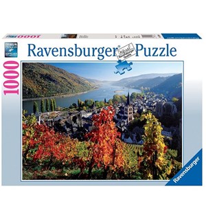 Ravensburger (19236) - "Weinreben am Rhein" - 1000 Teile Puzzle