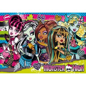 Clementoni (27817) - "Monster High, With the Girls" - 104 Teile Puzzle