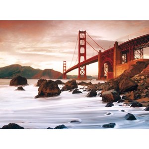 Clementoni (30105) - "San Francisco, At the Foot of the Golden Gate" - 500 Teile Puzzle