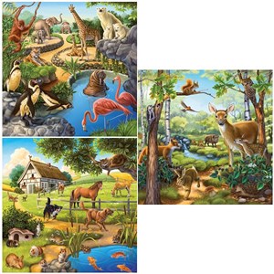 Ravensburger (09265) - "Zoo, wilde und Haustiere" - 49 Teile Puzzle