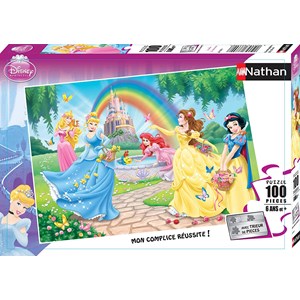 Nathan (86708) - "Der Garten der Prinzessinnen" - 100 Teile Puzzle