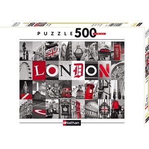 Nathan (87210) - "Souvenirs von London" - 500 Teile Puzzle