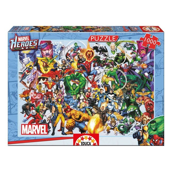 Educa (15193) - "Die Helden von Marvel" - 1000 Teile Puzzle