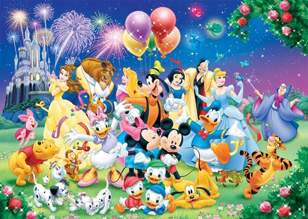 Nathan (87616) - "Die Disney-Familie" - 1000 Teile Puzzle