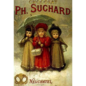D-Toys (67555-VP04) - "Chocolats Ph. Suchard" - 1000 Teile Puzzle