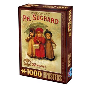 D-Toys (67555-VP04) - "Chocolats Ph. Suchard" - 1000 Teile Puzzle