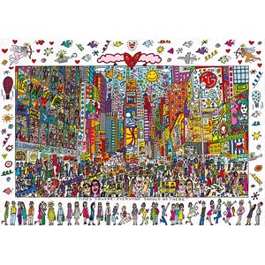 Ravensburger (19069) - James Rizzi: "Times Square, Everyone Should Go There" - 1000 Teile Puzzle